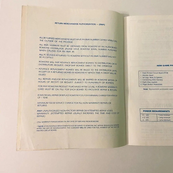 Vintage Snow Bros Nick and  Tom Romstar Inc Instruction Arcade Game Manual - Picture 6 of 16